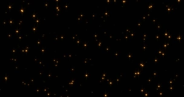 Νύχτα Αστέρια Βρόχο Άνευ Ραφής — Αρχείο Βίντεο