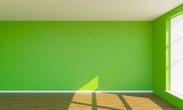 3d rendu chambre verte — Photo