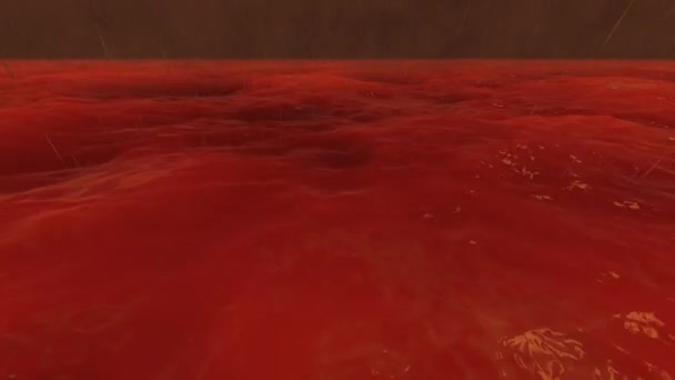 Zeitgenössisches Blutmeer, großartiges Design für jeden Zweck. — Stockvideo