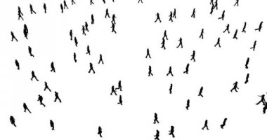 İnsanlar siluetleri üzerinde beyaz, büyük tasarım herhangi bir amaç için. Mutlu siluet.