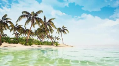 Güzel tropik sahil Adası
