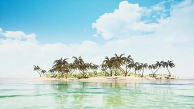 Güzel tropik sahil Adası