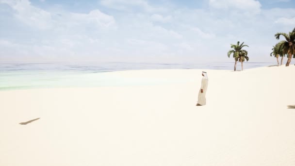 アラブ海の上を旋回するイーグル — ストック動画