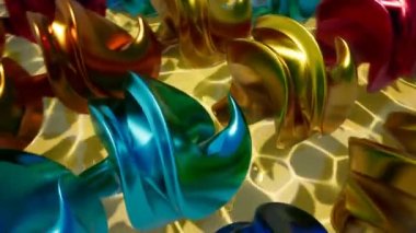 Renk metal malzeme Intro video için