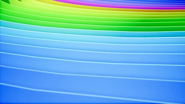 Rainbow kurva för ditt intro — Stockvideo