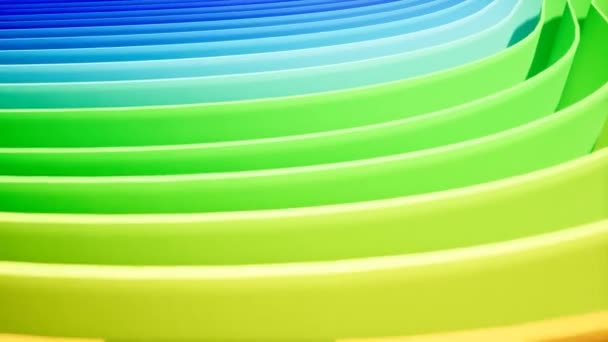 Regenboog curve voor uw intro — Stockvideo