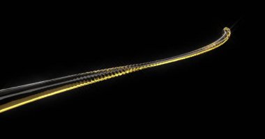 Siyah bir zemin üzerine koyu bira Jet