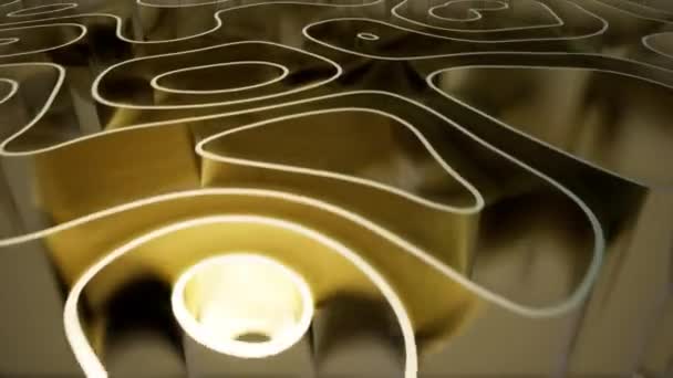 Animation de la courbe des ondes d'or 