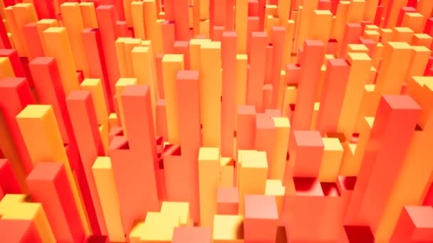 Intro scatole arancioni e rosse per video — Video Stock