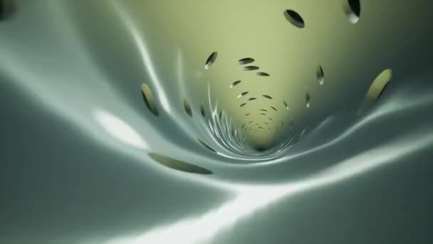 Lange diepe water tunnel 4k — Stockvideo