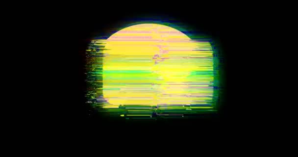 Disegnato pennarello pixel burger glitch cartone animato a mano senza soluzione di continuità loop schermo lcd sfondo. Nuova qualità universale vintage stop motion dinamico animato colorato gioioso fresco video — Video Stock
