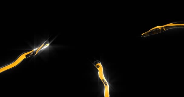 Huile d'olive éclabousse 3d séquences réalistes 