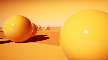 Soyut 3d turuncu topları görüntüleri