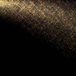 Shining golden sparkles flow abstract footage