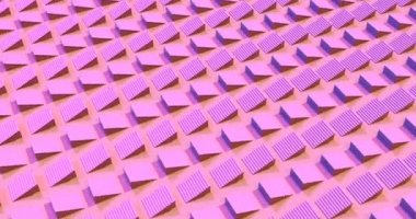 Hareketli pembe merdivenler 3d görüntüleri
