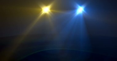 Dönen spot ışıkları 3d gerçekçi görüntüleri