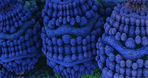 Bacteria cells closeup 3d animation — Free Stock Video