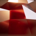 Kristallglänzende Oberfläche 3D realistisches Filmmaterial