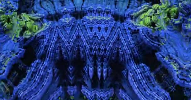Zoom de microrganismos iridescentes abstrato em imagens 3d — Vídeo de Stock