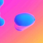 Abstract bubbles motion 3d animation