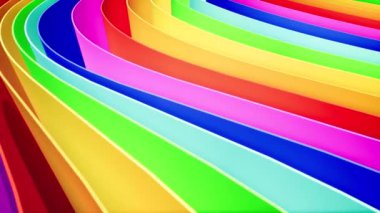 Gökkuşağı renk labirenti kusursuz canlandırma