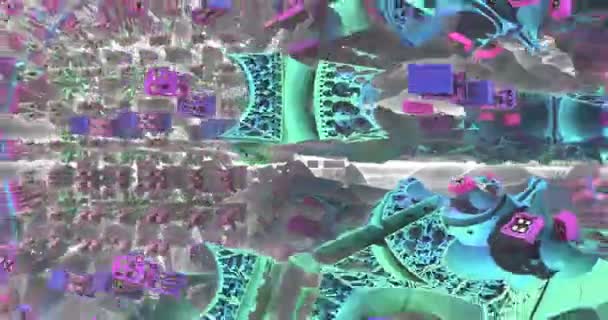 高精度数字机制内3D动画 — 图库视频影像