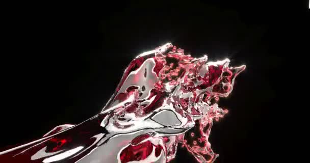 Fonte de vinho rosa animação realista — Vídeo de Stock Grátis