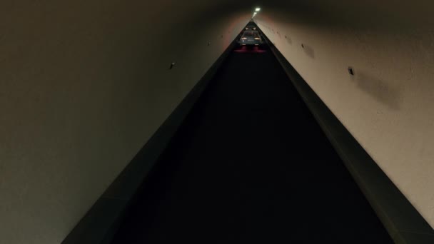 3D Straßentunnel Autobahn gefälschte 3d Spiel — Stockvideo