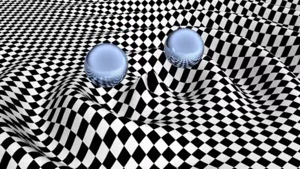 Yerçekimsel dalga Kara Delik Minimalist kapak görüntüsü kusursuz döngü yapabilir — Stok video
