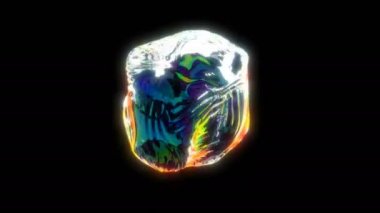 Gökkuşağı soyut nesne gökkuşağı kumaş tasarımı kusursuz döngü oluşturabilir