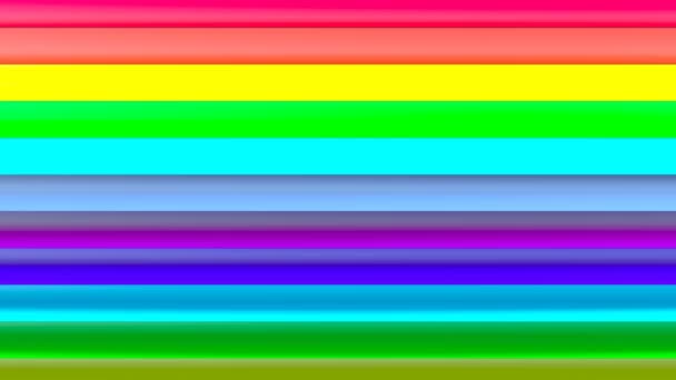 Regenbogenmuster im modernen Stil in der Lage, nahtlos zu schleifen — Stockvideo