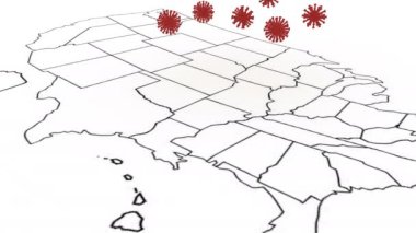 Amerikan covid virüsü ABD için Coronavirüs hastalığı covid-19 salgını Influenza salgını