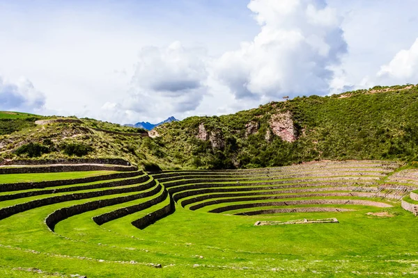 Agricultural Terraces Sacred Valley Moray Cuzco Sacred Valley Peru — Stock Photo, Image