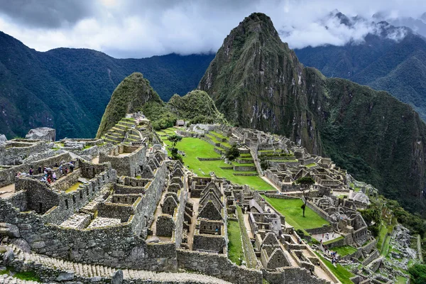 Machu Picchu Perú Ciudad Perdida Del Imperio Inca Patrimonio Unesco — Foto de Stock
