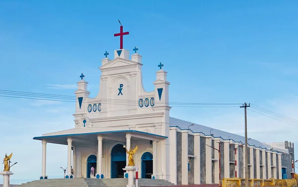 Holy Cross Church Manapad Tamil Nadu — Stock Photo, Image