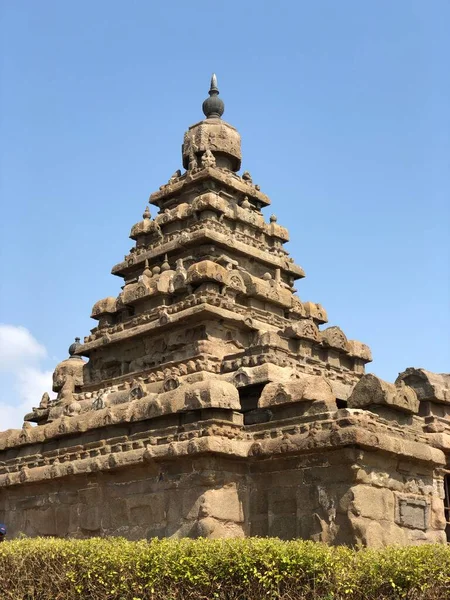 Береговой Храм Махабалипураме Тамилнаду Индия Является Одной Групп Памятников Махабалипураме — стоковое фото