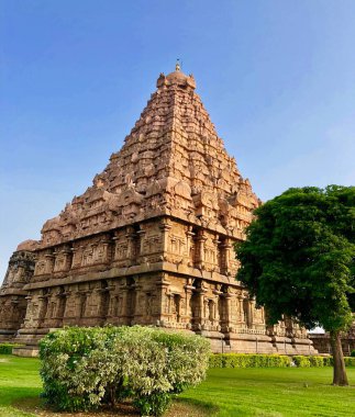 Gangaikonda 'daki Brihadeeswarar Tapınağı Cholapuram, Tamil Nadu, Hindistan
