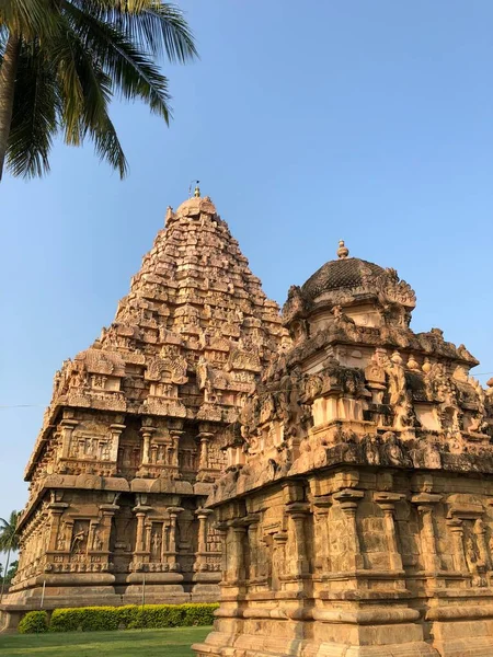 印度泰米尔纳德邦Gangaikonda Cholapuram Brihadeeswarar寺庙 — 图库照片