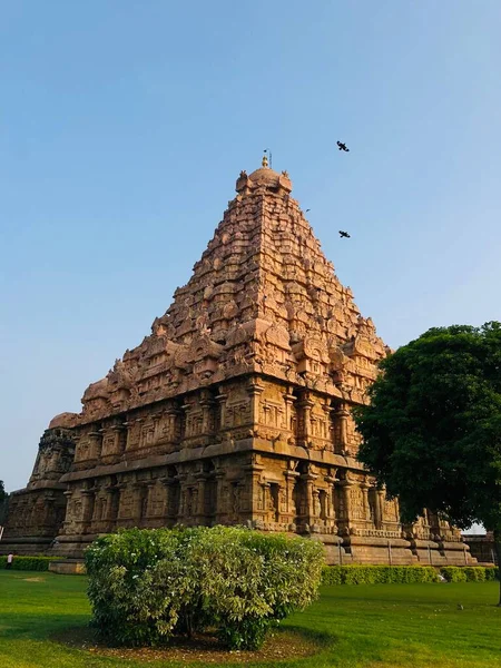 印度泰米尔纳德邦Gangaikonda Cholapuram Brihadeeswarar寺庙 — 图库照片