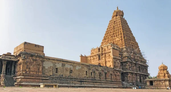 Templo Brihadeeswarar Thanjavur Tamil Nadu Este Templo Hindu Construído Estilo — Fotografia de Stock