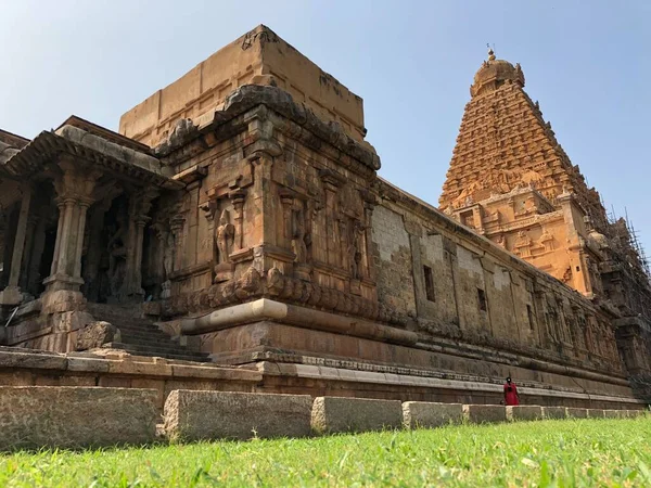 Brihadevargartemplet Thanjavur Tamil Nadu Detta Det Hinduiska Templet Byggt Dravidisk — Stockfoto