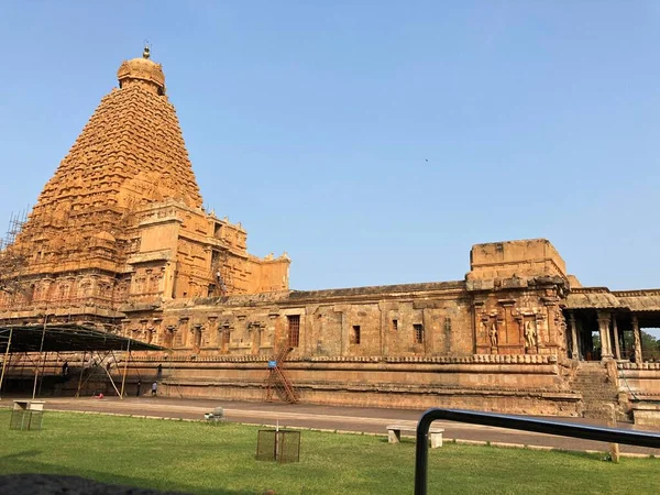 Templo Brihadeeswarar Thanjavur Tamil Nadu Este Templo Hindú Construido Estilo — Foto de Stock