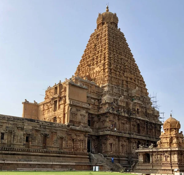 Temple Brihadeeswarar Thanjavur Tamil Nadu Est Temple Hindou Construit Dans — Photo