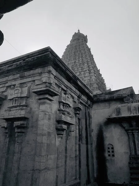 Temple Brihadeeswarar Thanjavur Tamil Nadu Est Temple Hindou Construit Dans — Photo