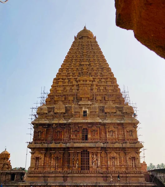 Templo Brihadeeswarar Thanjavur Tamil Nadu Este Templo Hindú Construido Estilo — Foto de Stock
