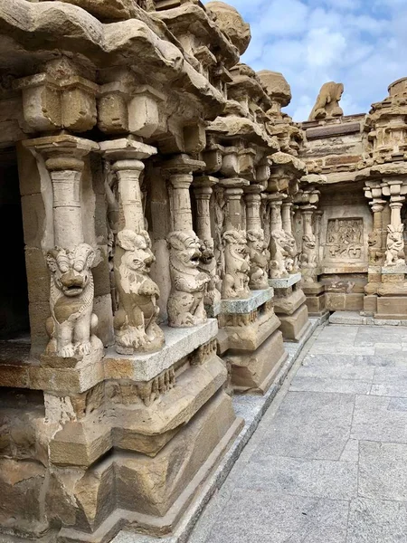 Der Kanchi Kailasanathar Tempel Kancheepuram Ist Eines Der Ältesten Gebäude — Stockfoto