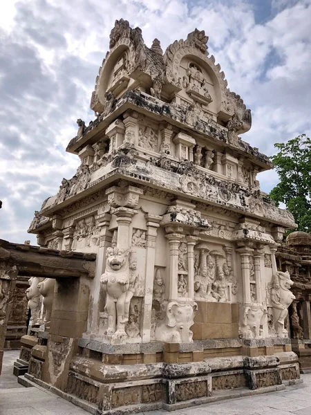 Kanchi Kailasanathar Tapınağı Kancheepuram Pallava Mimarisi Tarzında 700 Yılında Narasimhavarman — Stok fotoğraf