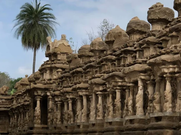 Tempio Kanchi Kailasanathar Kancheepuram Tratta Una Delle Più Antiche Strutture — Foto Stock