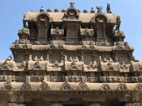 Mahabalipuram Tamil Nadu Taş Kesimi Mağara Tapınakları — Stok fotoğraf