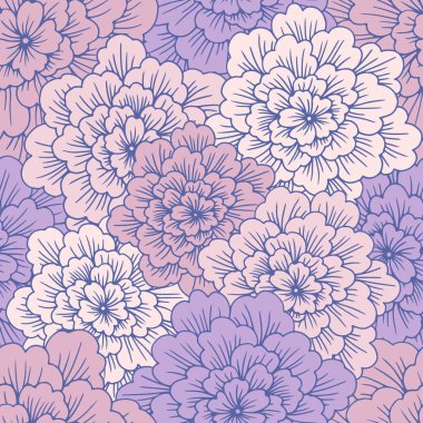 soyut çiçek vektör seamless modeli